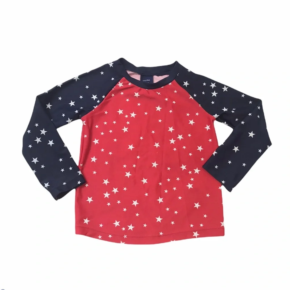 Baby Gap 18-24M‎ Patriotic Rash Guard Swim Shirt